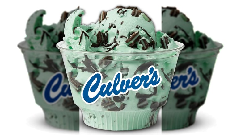 Natillas congeladas Andes Mint Avalanche en Culver's