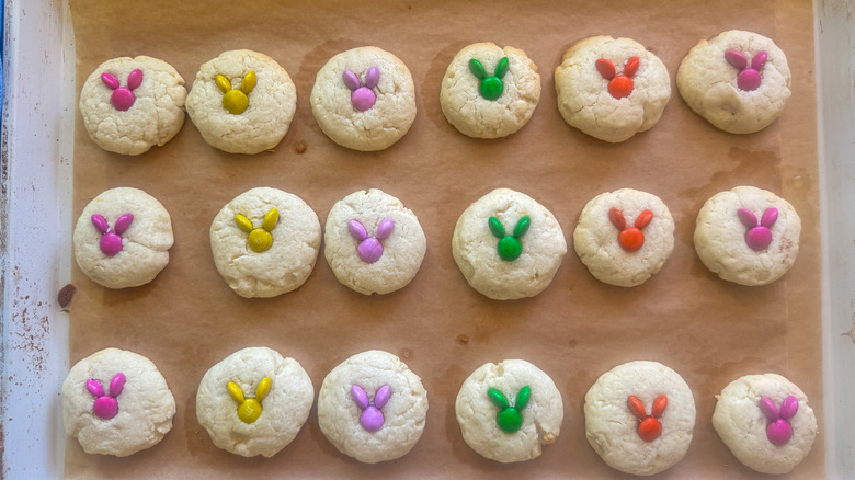 galletas con cabezas de conejo