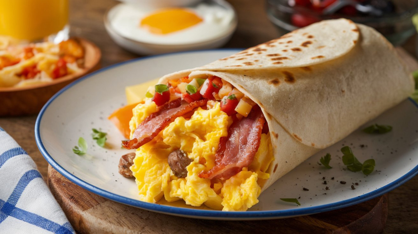 Evite la tortilla y envuelva su desayuno en esta guarnición crujiente