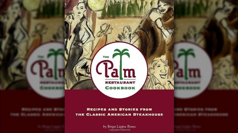 Imagen reflejada del libro de cocina del restaurante The Palm