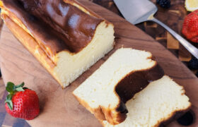 Receta de tarta de queso vasca en pan