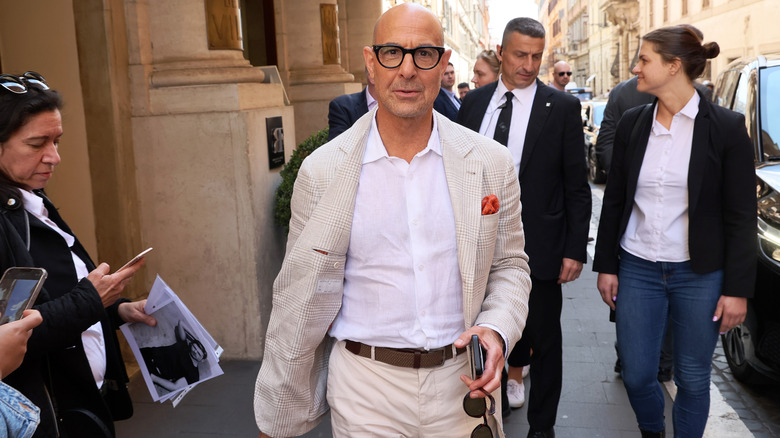 El actor Stanley Tucci en Italia