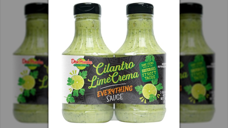 Dos botellas de Don Pancho Cilantro Lime Crema se venden en un solo paquete