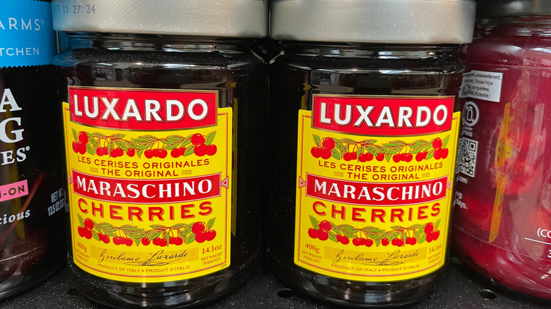 2 tarros de cerezas marrasquino marca Luxardo
