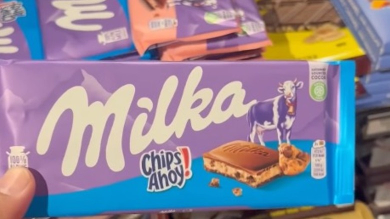Barra Milka en Cracker Barrel