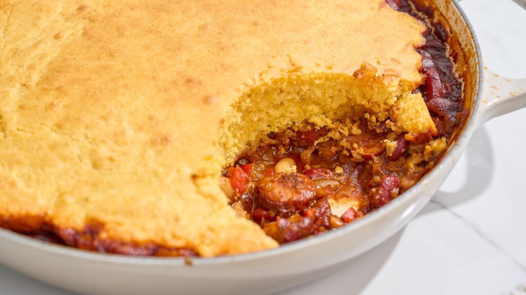 Receta de cazuela elevada de Beanie Weenie