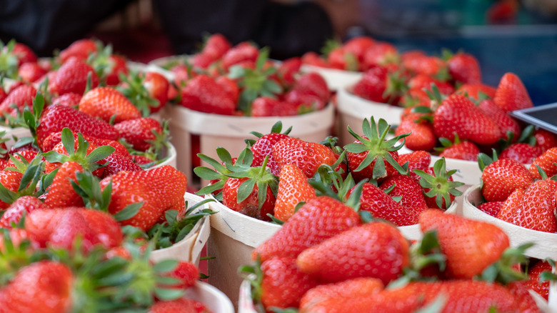 cestas de fresas