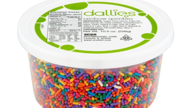 Tarrina de chispas arcoíris Aldi Daillies