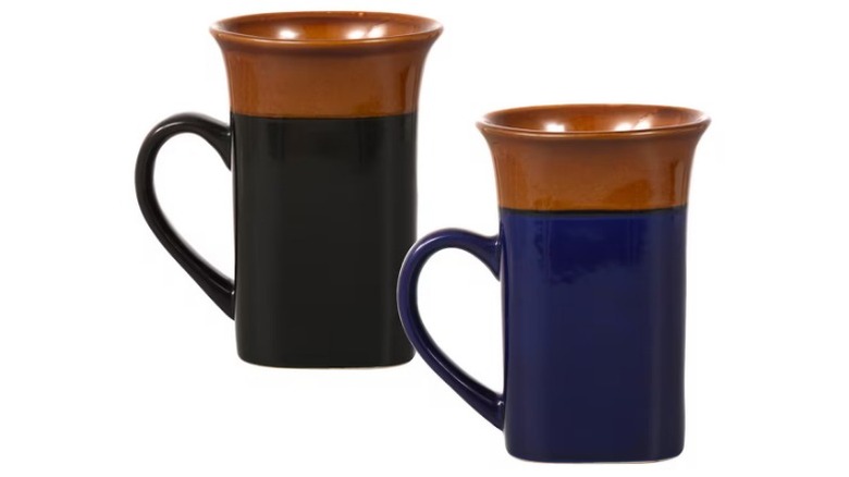 Tazas de café de gres de colores