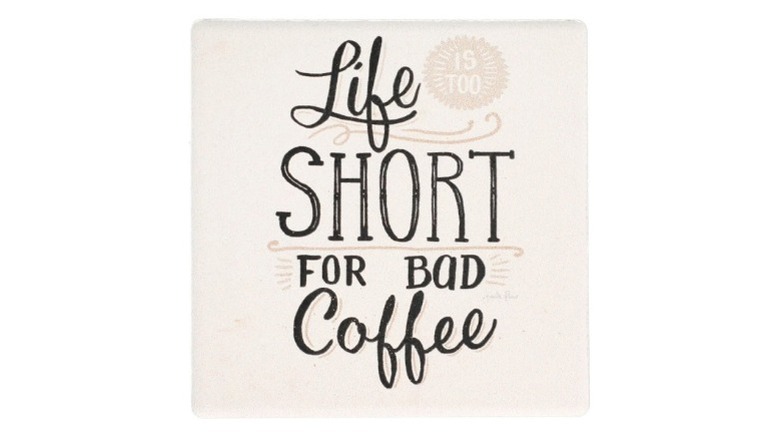 Posavasos de café que dicen 