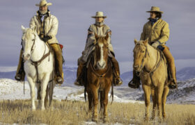 Los vaqueros de frutos secos comían habitualmente en el camino