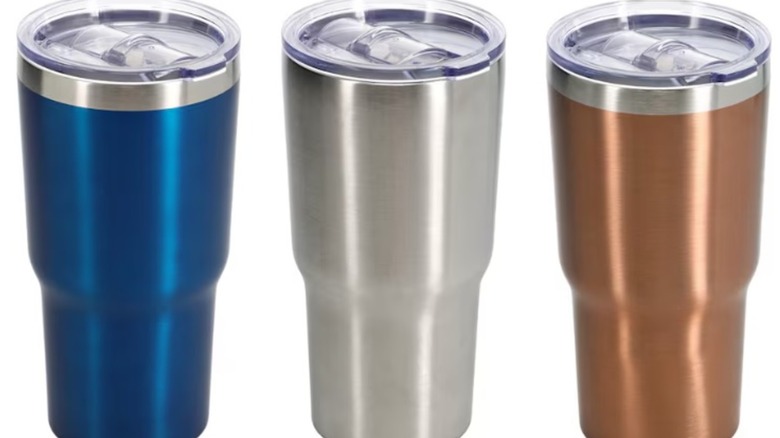 Vasos Dollar Tree en tres colores