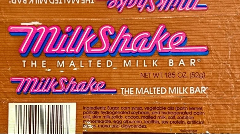 Envoltorio de barra de leche malteada de batido