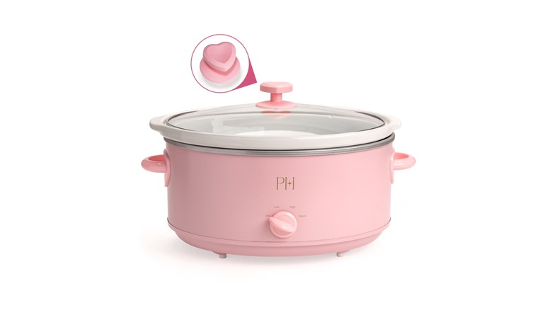 Olla de cocción lenta manual Pink Paris Hilton de 7 cuartos