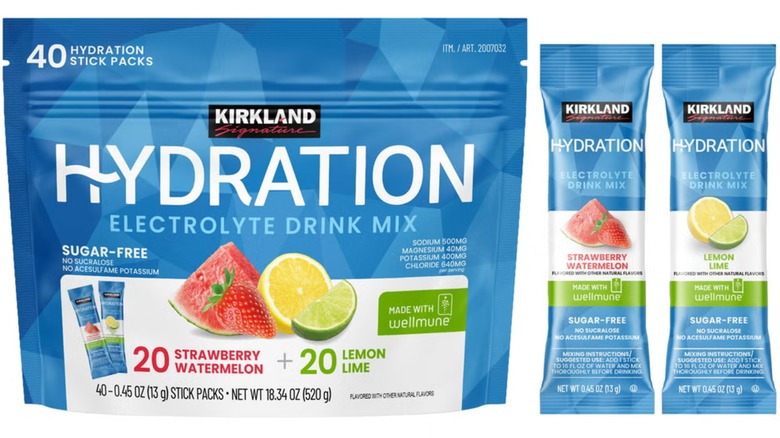 Bolsa de barritas de hidratación exclusivas sin azúcar Kirkland