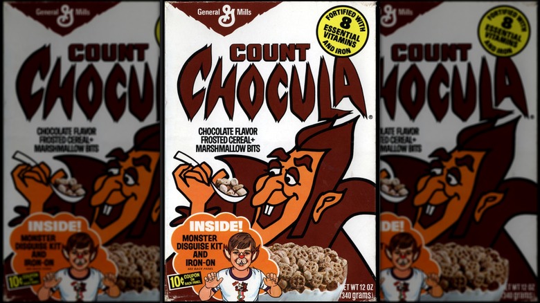 Caja de cereales chocula de los años 70.