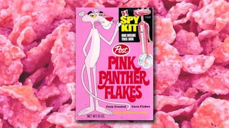 Caja de cereales Pink Panther Flakes