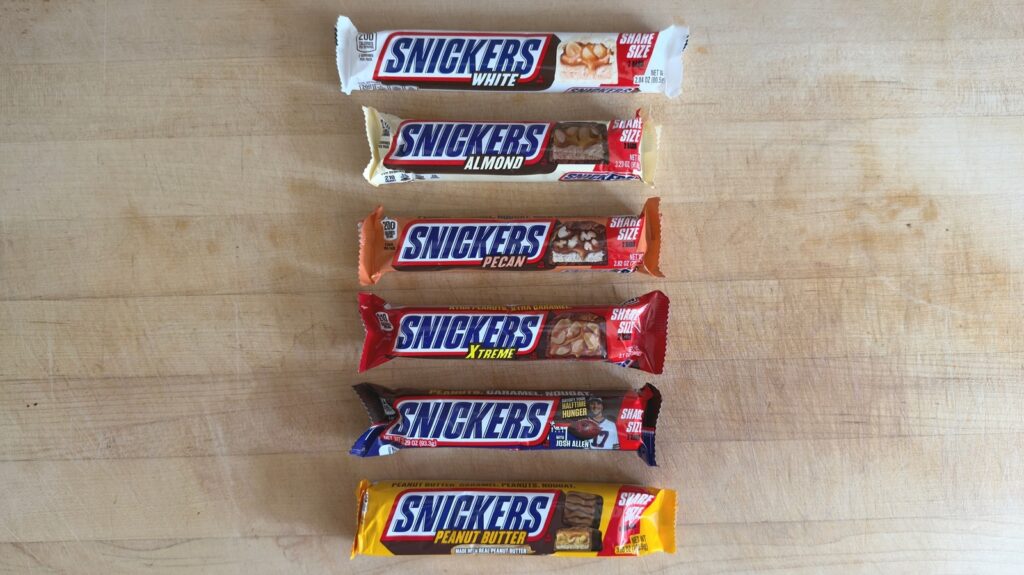 Probé 6 sabores de Snickers y este fue el mejor