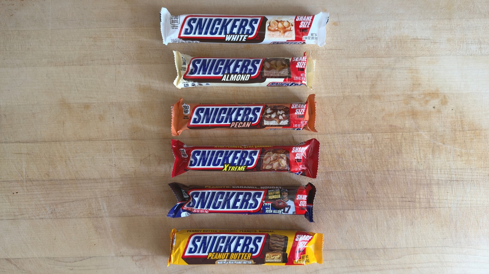 Probé 6 sabores de Snickers y este fue el mejor