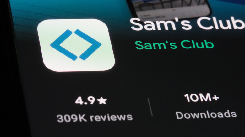 Logotipo de Sam's Club en la tienda de aplicaciones