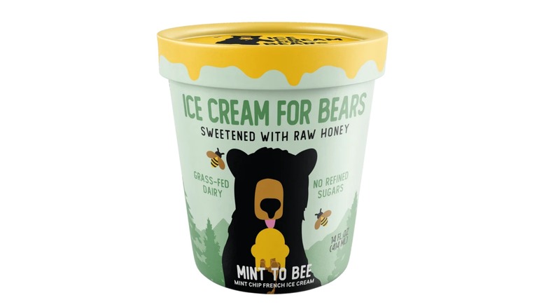 Helado para osos de menta a abeja