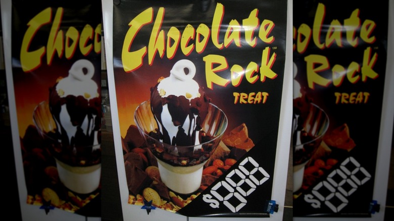 Imagen de la roca de chocolate.