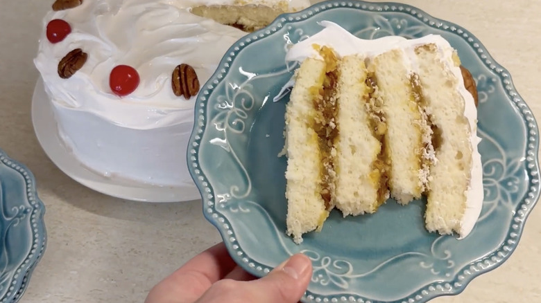 Un trozo de tarta Lane.