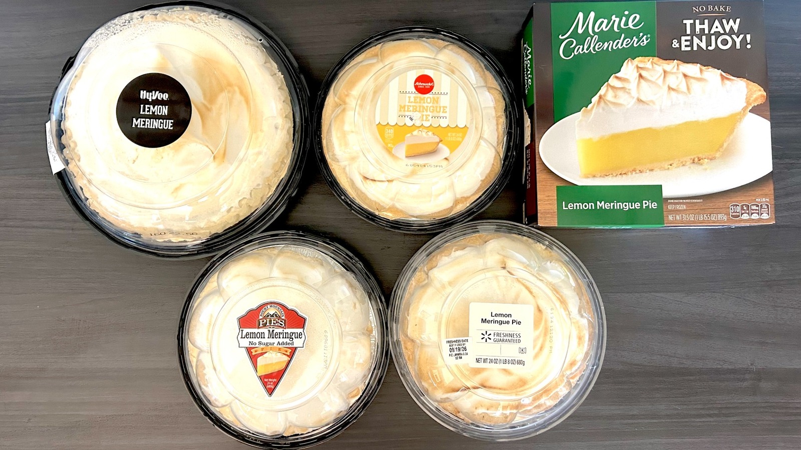 5 tartas de merengue de limón compradas en tiendas, clasificadas de peor a mejor