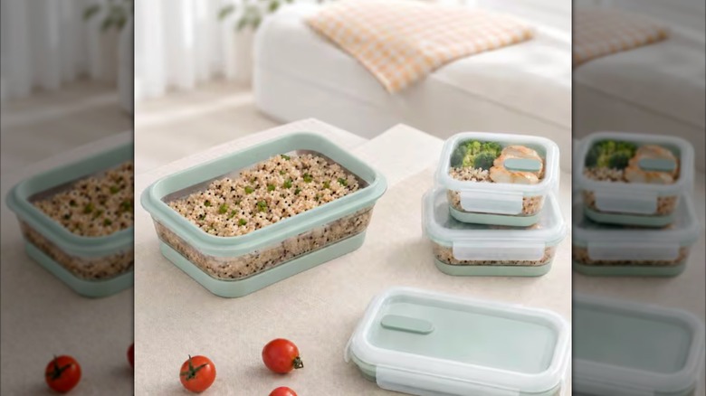 CHEFSPOT Juego de contenedores de almacenamiento de alimentos de 8 piezas