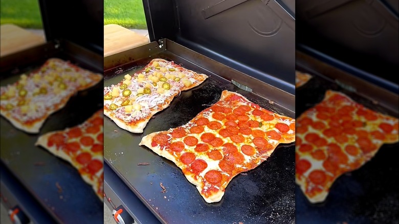 Dos pizzas a la plancha Blackstone
