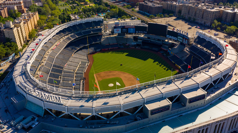 Vista aérea del Yankee Stadium en Nueva York